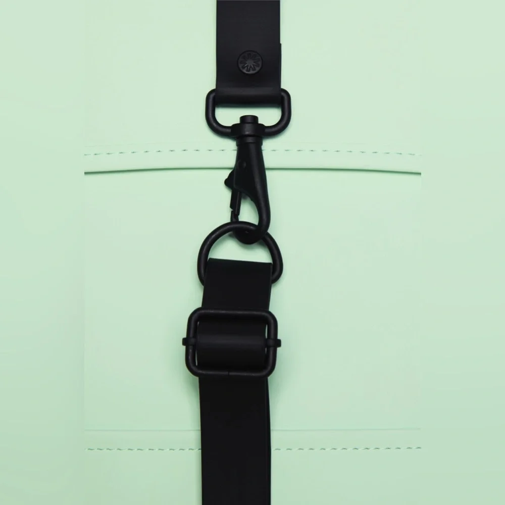 RAINS Waterproof Mineral Mint Green Mini Backpack NEW - Picture 4 of 7